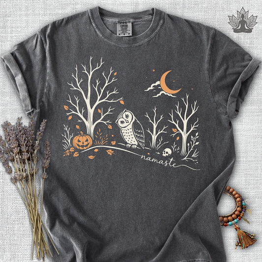 Namaste Forest Owl Halloween Edition Comfort Colors® Tee