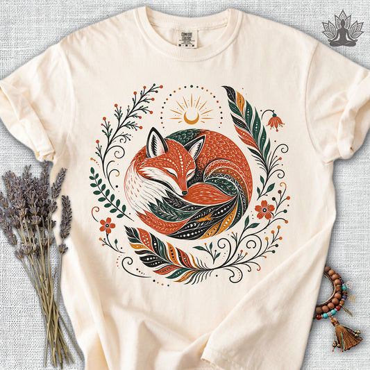 Boho Fox & Feathers Comfort Colors® Tee