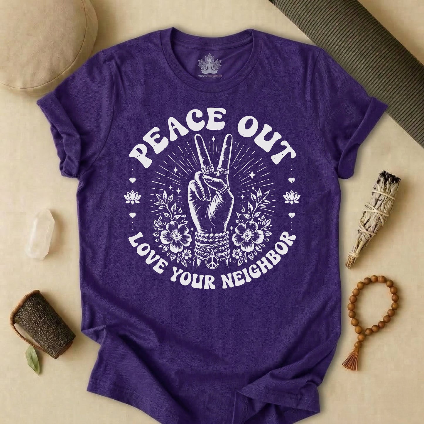 Peace Out, Love Your Neighbor Tee