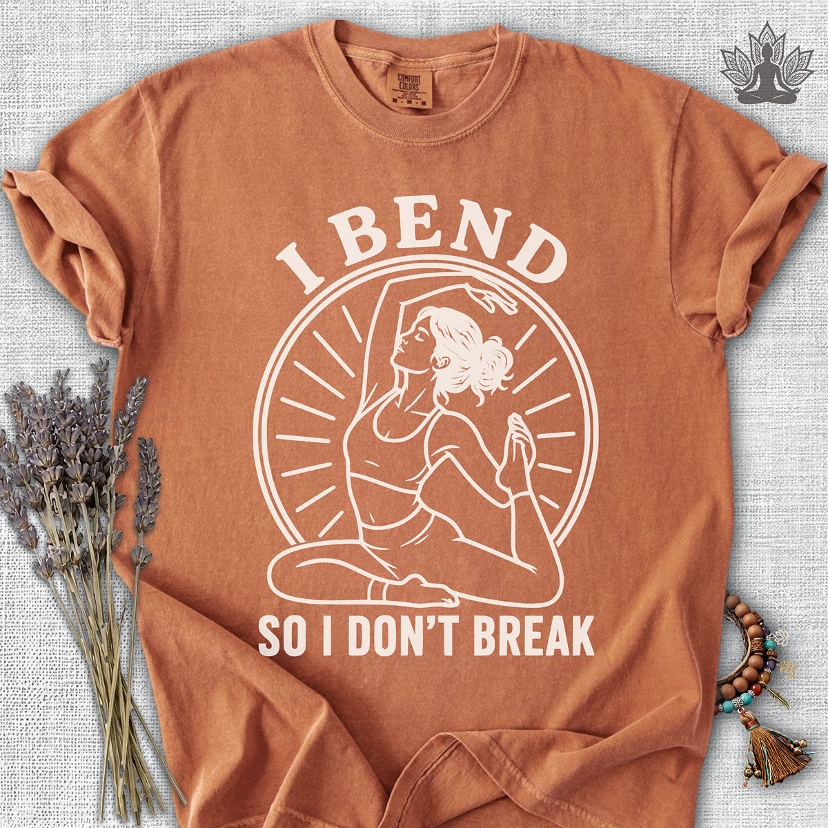 I Bend So I Don't Break Retro Comfort Colors® Tee