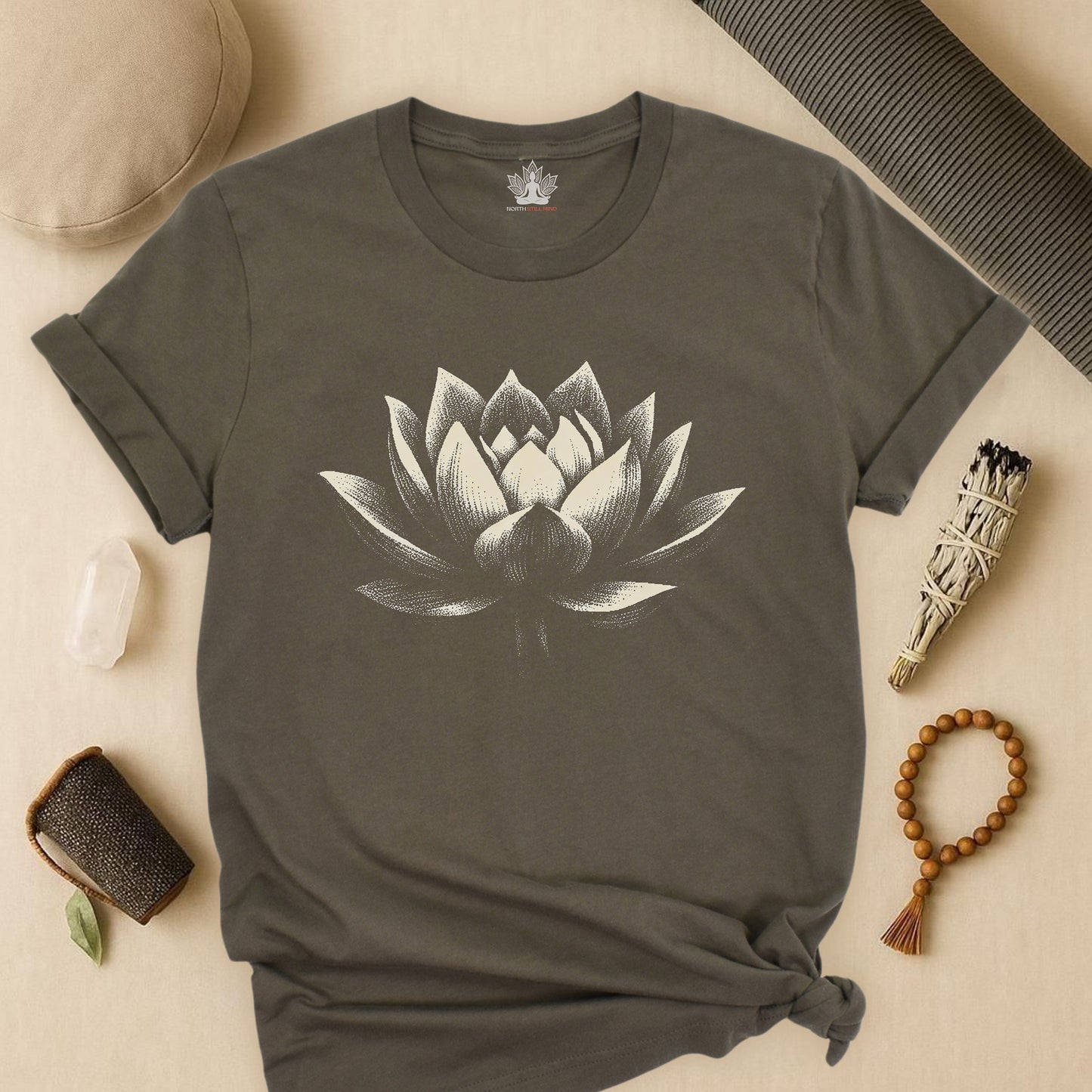 White Lotus Shadow Art Tee
