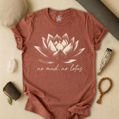 No Mud, No Lotus Shadow Art Tee