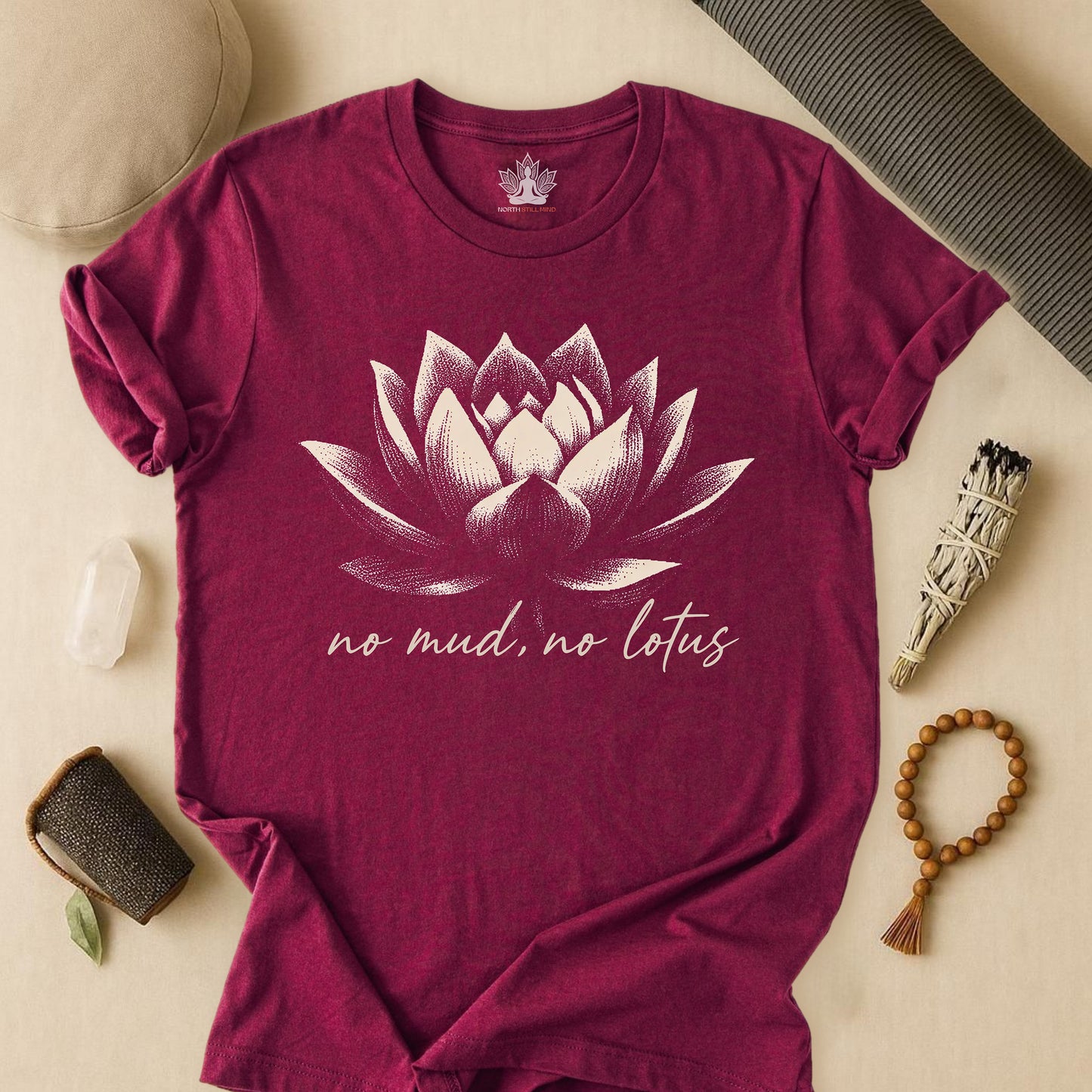 No Mud, No Lotus Shadow Art Tee