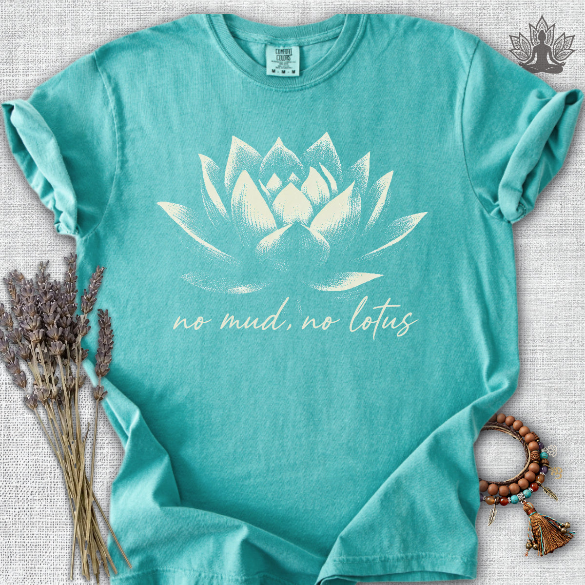 No Mud, No Lotus Shadow Art Comfort Colors® Tee
