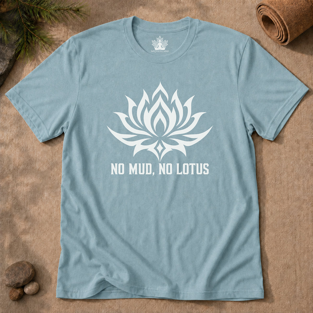 No Mud, No Lotus Tribal Art Men Tee