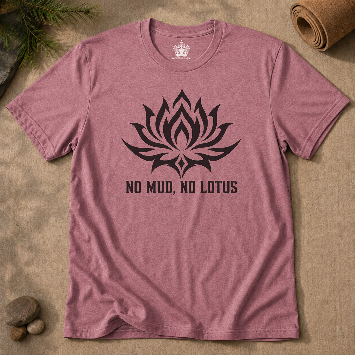No Mud, No Lotus Tribal Art Men Tee