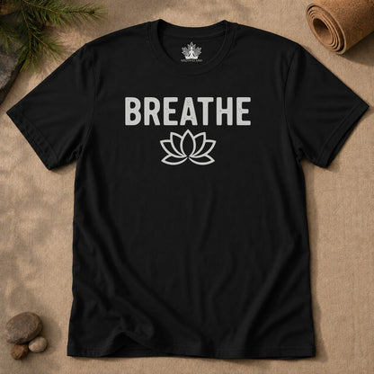 Breathe Lotus – Minimalist Yoga Class Men Tee