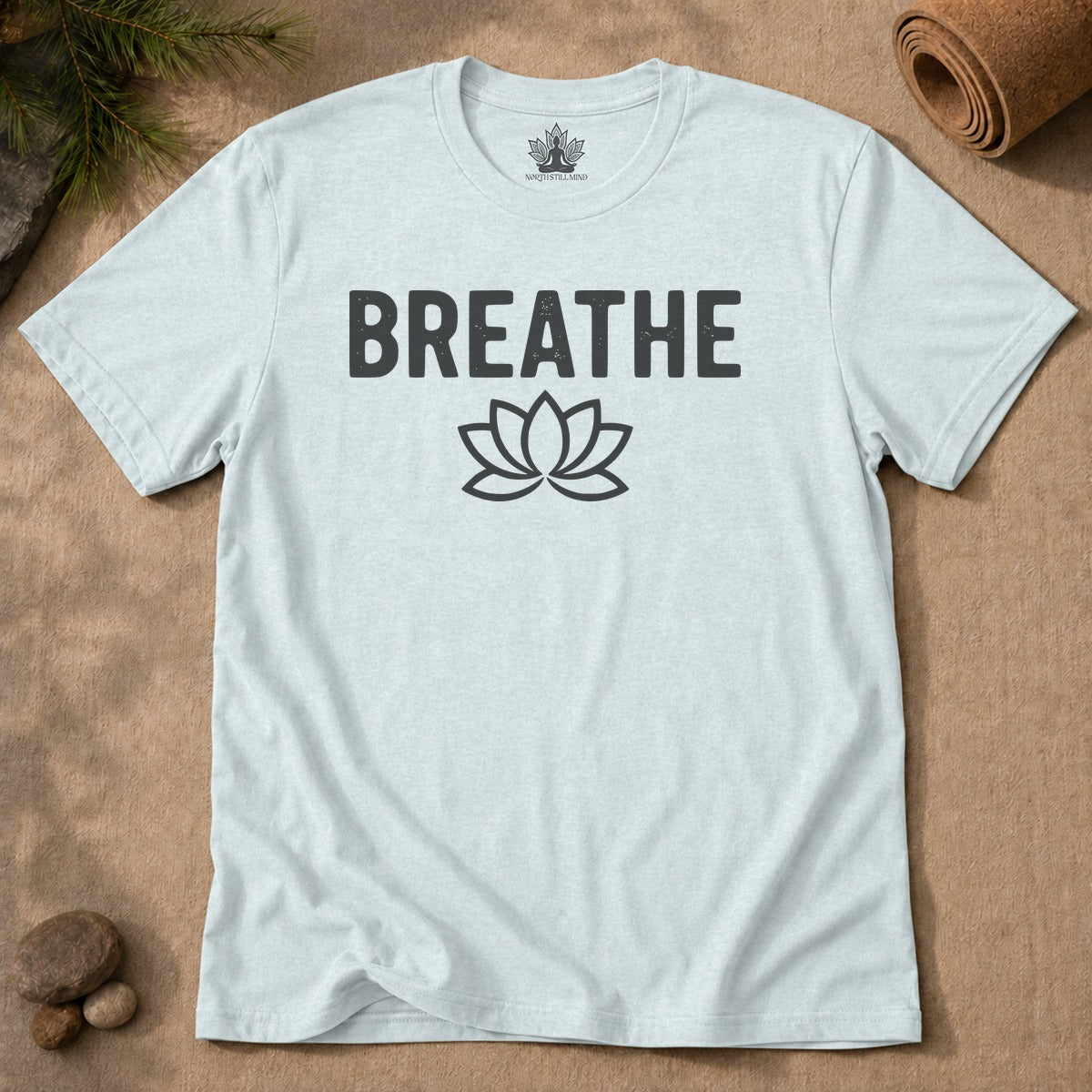 Breathe Lotus – Minimalist Yoga Class Men Tee