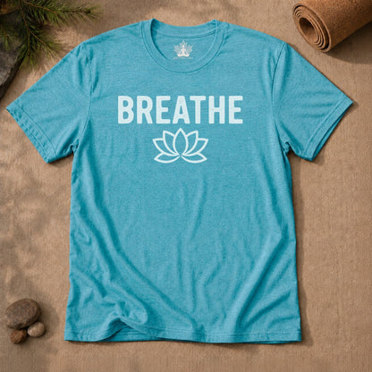 Breathe Lotus – Minimalist Yoga Class Men Tee