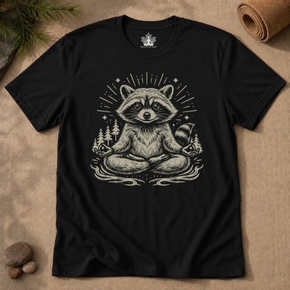 Meditating Raccoon Men Tee