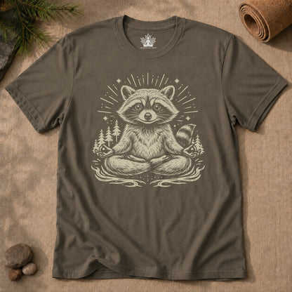 Meditating Raccoon Men Tee