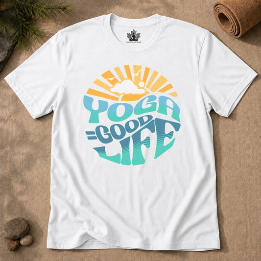 Yoga = Good Life - Happy Vintage Men Tee