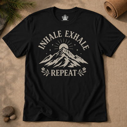 Inhale Exhale Repeat Mountain Men Tee