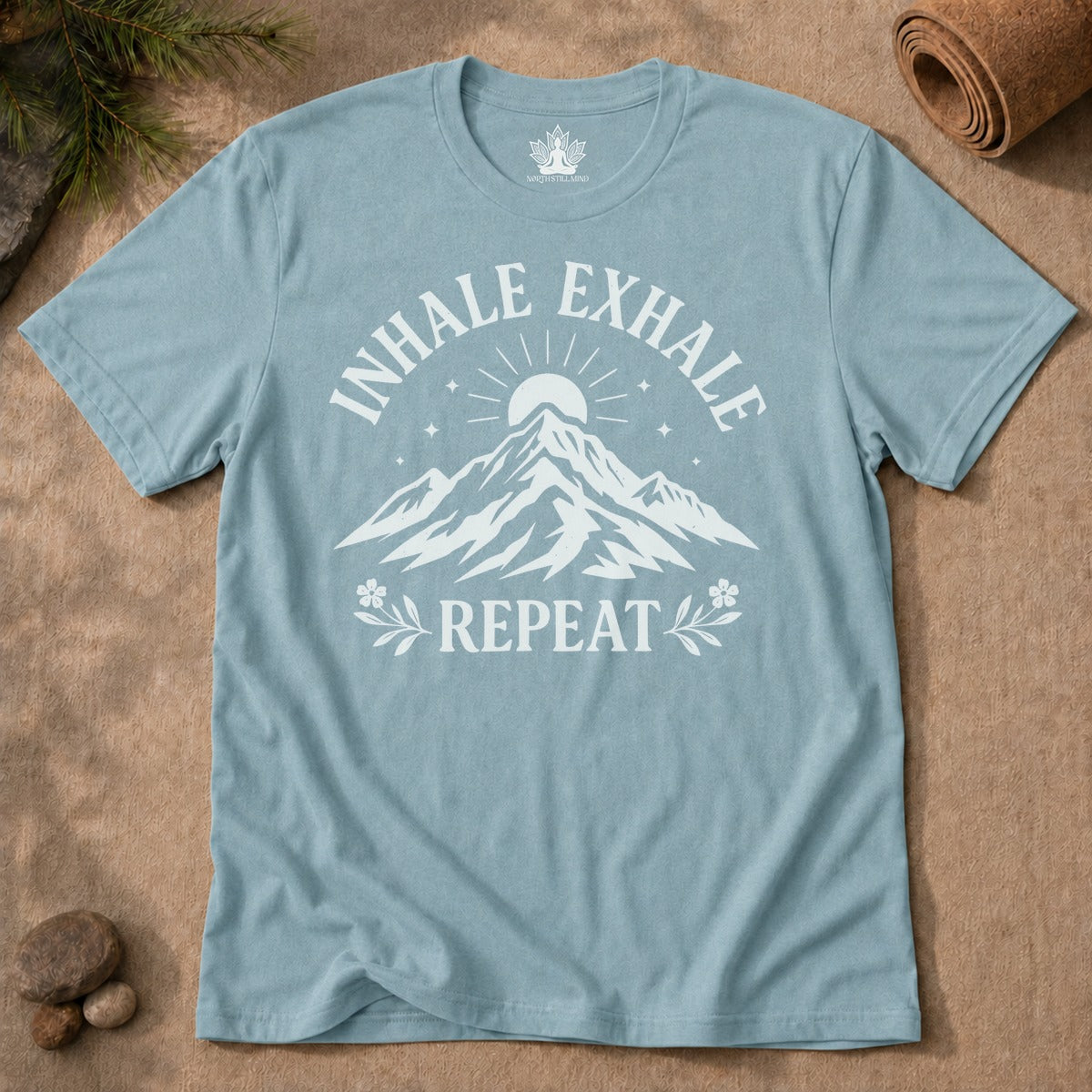 Inhale Exhale Repeat Mountain Men Tee