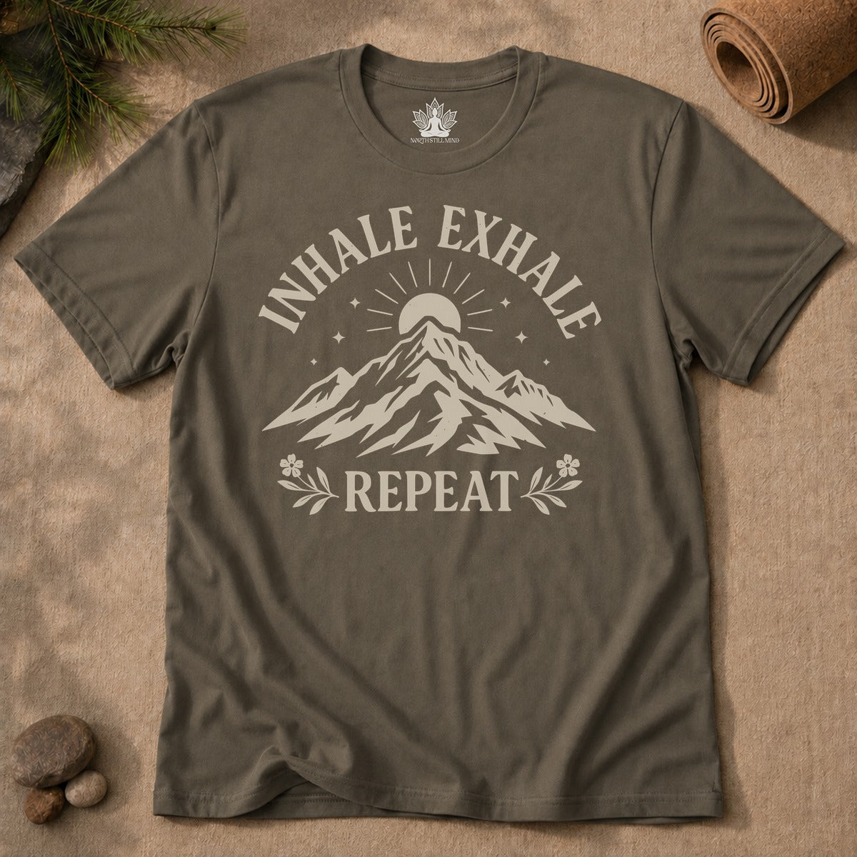 Inhale Exhale Repeat Mountain Men Tee