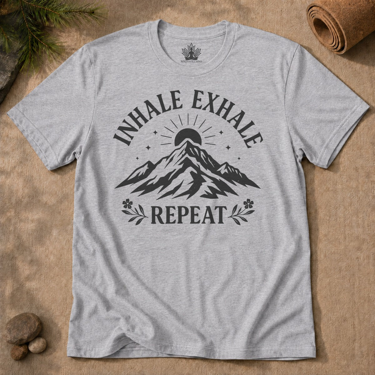 Inhale Exhale Repeat Mountain Men Tee