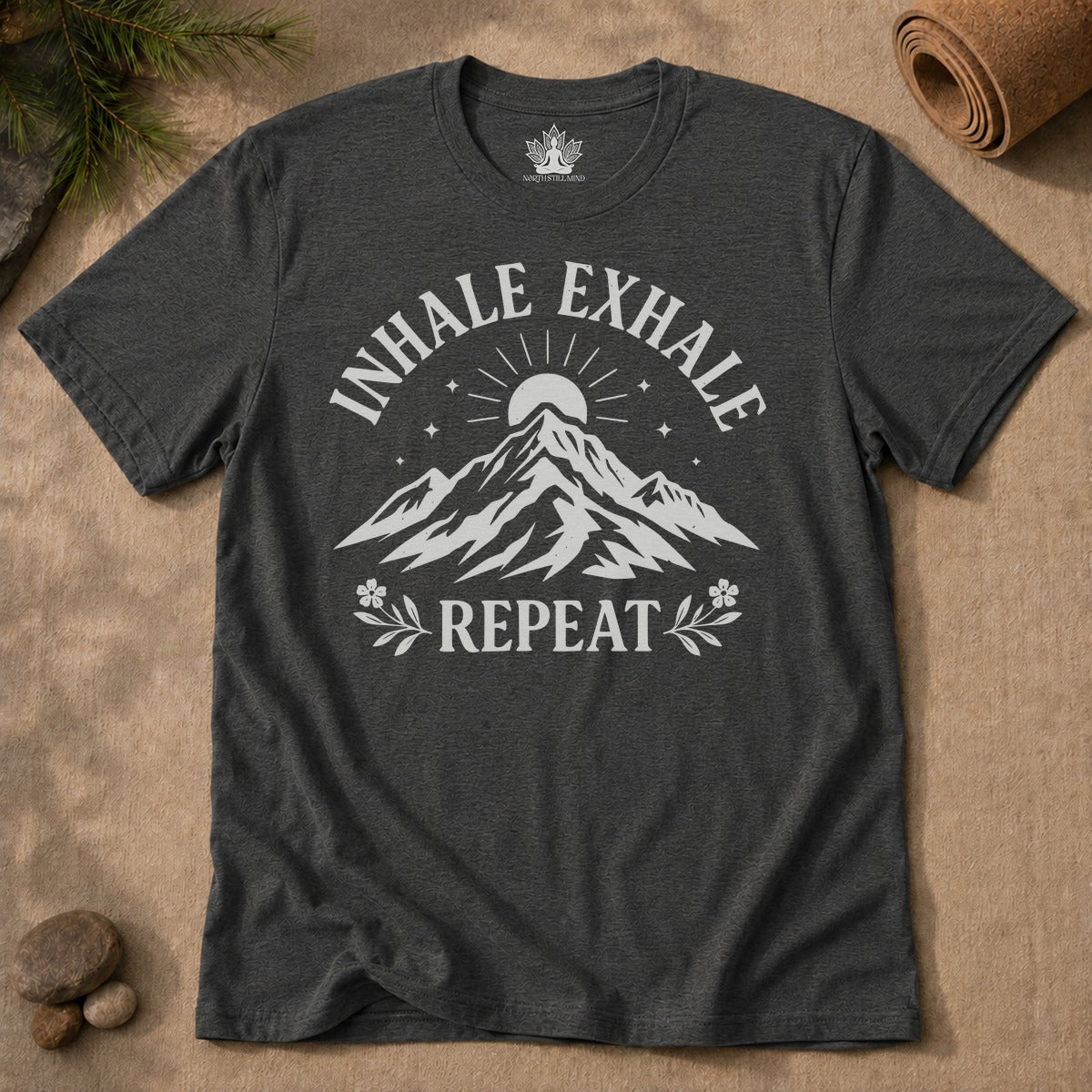 Inhale Exhale Repeat Mountain Men Tee