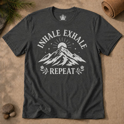 Inhale Exhale Repeat Mountain Men Tee