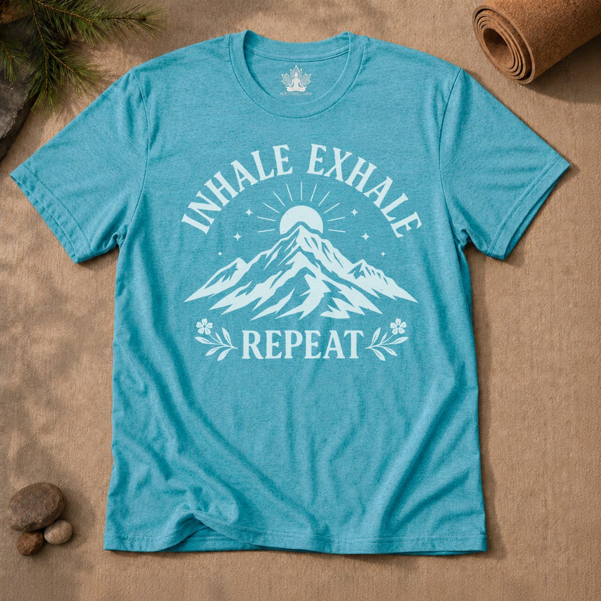 Inhale Exhale Repeat Mountain Men Tee