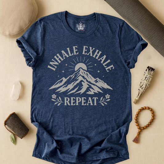 Inhale Exhale Repeat - Mountain Peace Tee