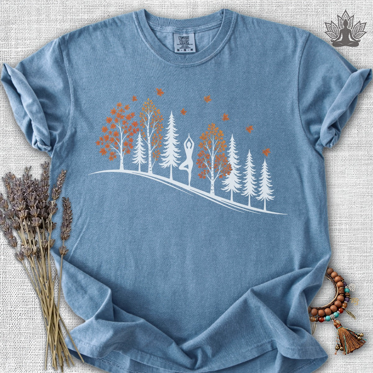 Fall Forest Tree Pose Comfort Colors® Tee