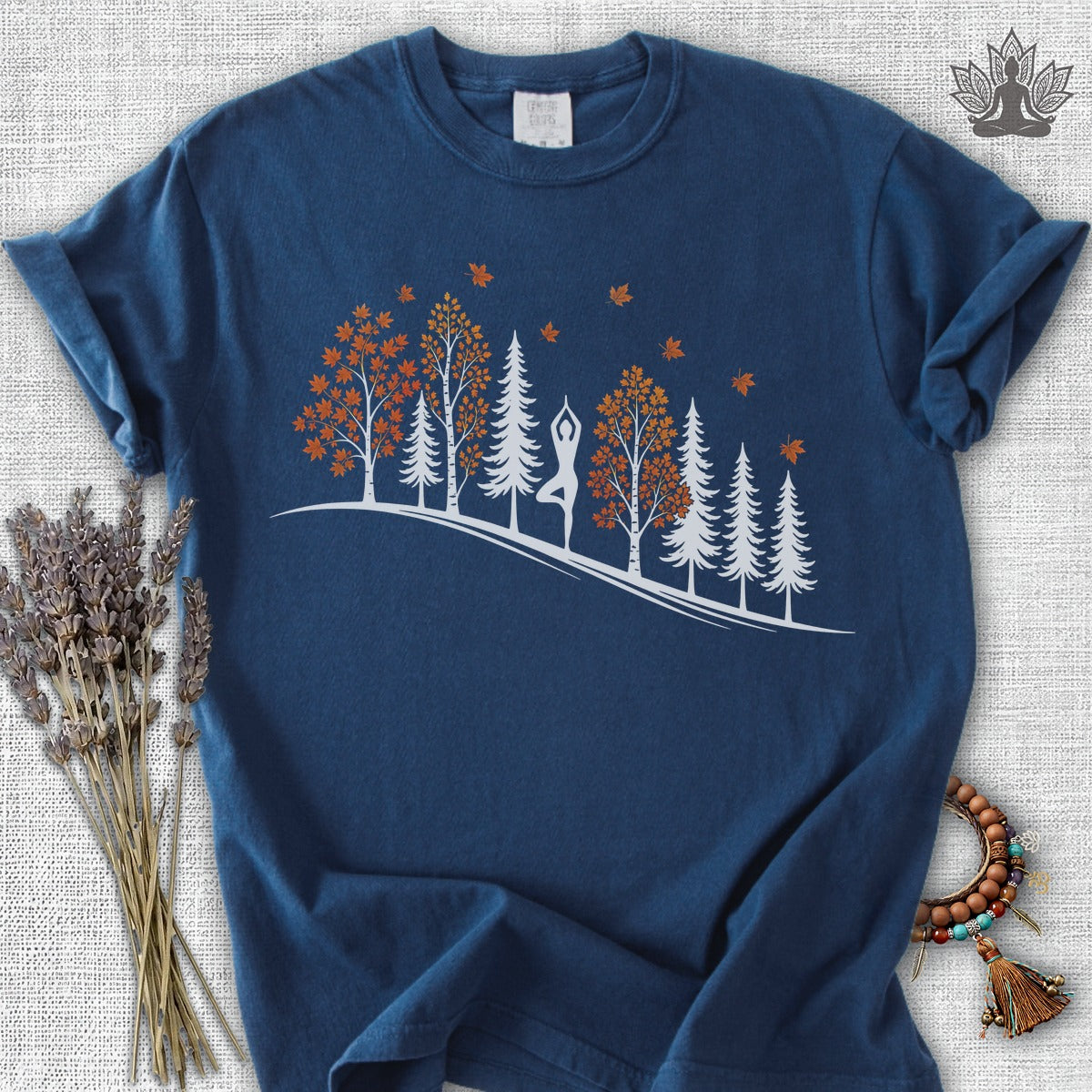 Fall Forest Tree Pose Comfort Colors® Tee
