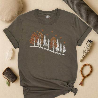 Fall Forest Tree Pose Tee