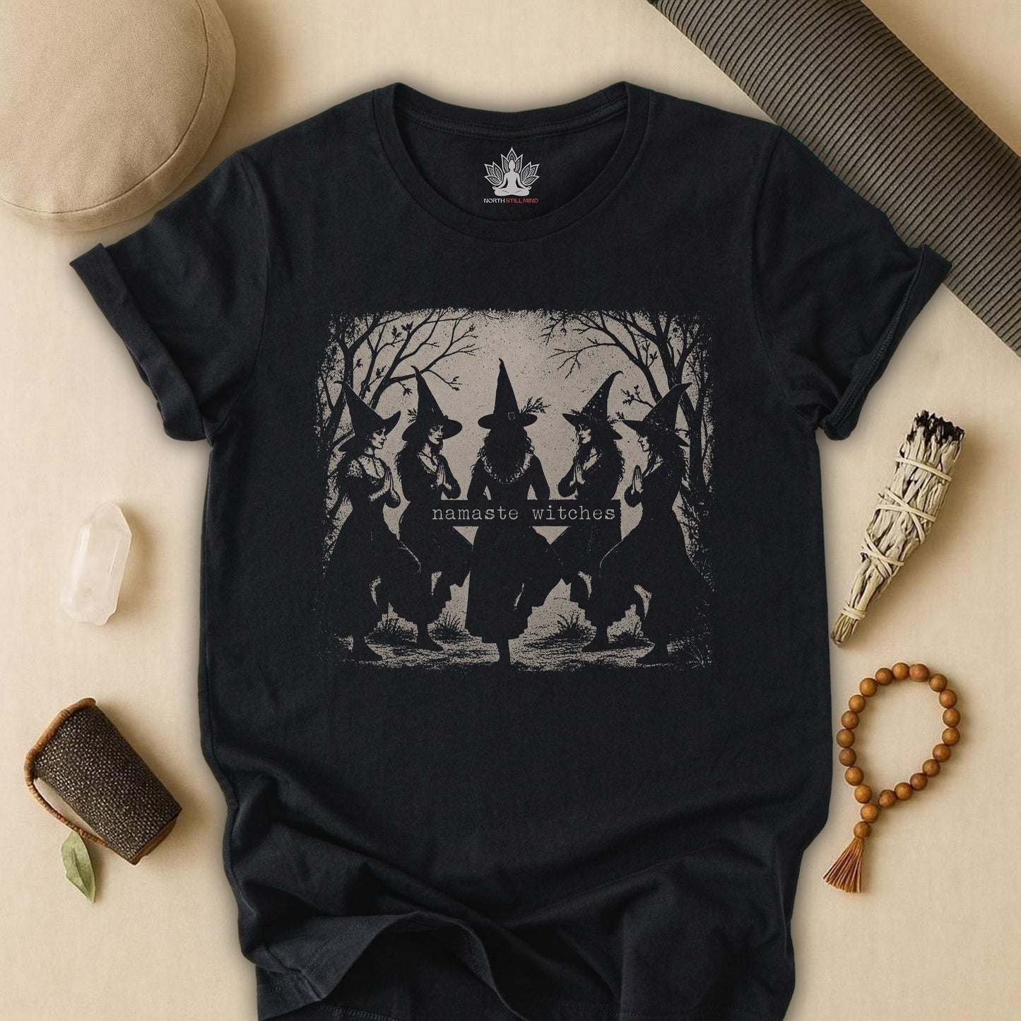 Namaste Witches Sisterhood Tee