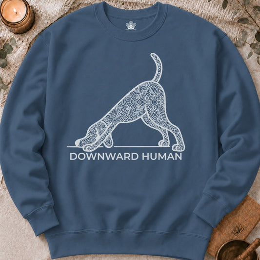 Sweat-shirt Downward Human - Mandala Dog