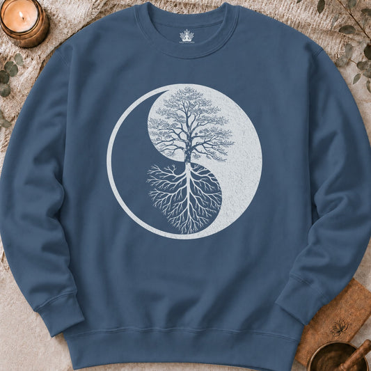 Arbre Yin Yang - Sweat-shirt à racines miroir