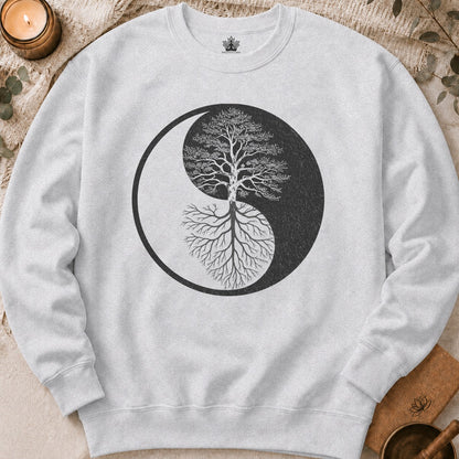 Arbre Yin Yang - Sweat-shirt à racines miroir