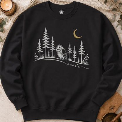 Namaste Forest Owl Sweatshirt
