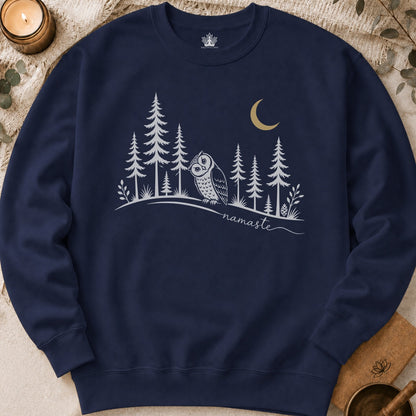 Namaste Forest Owl Sweatshirt