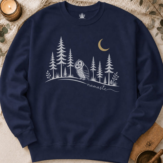 Namaste Forest Owl Sweatshirt