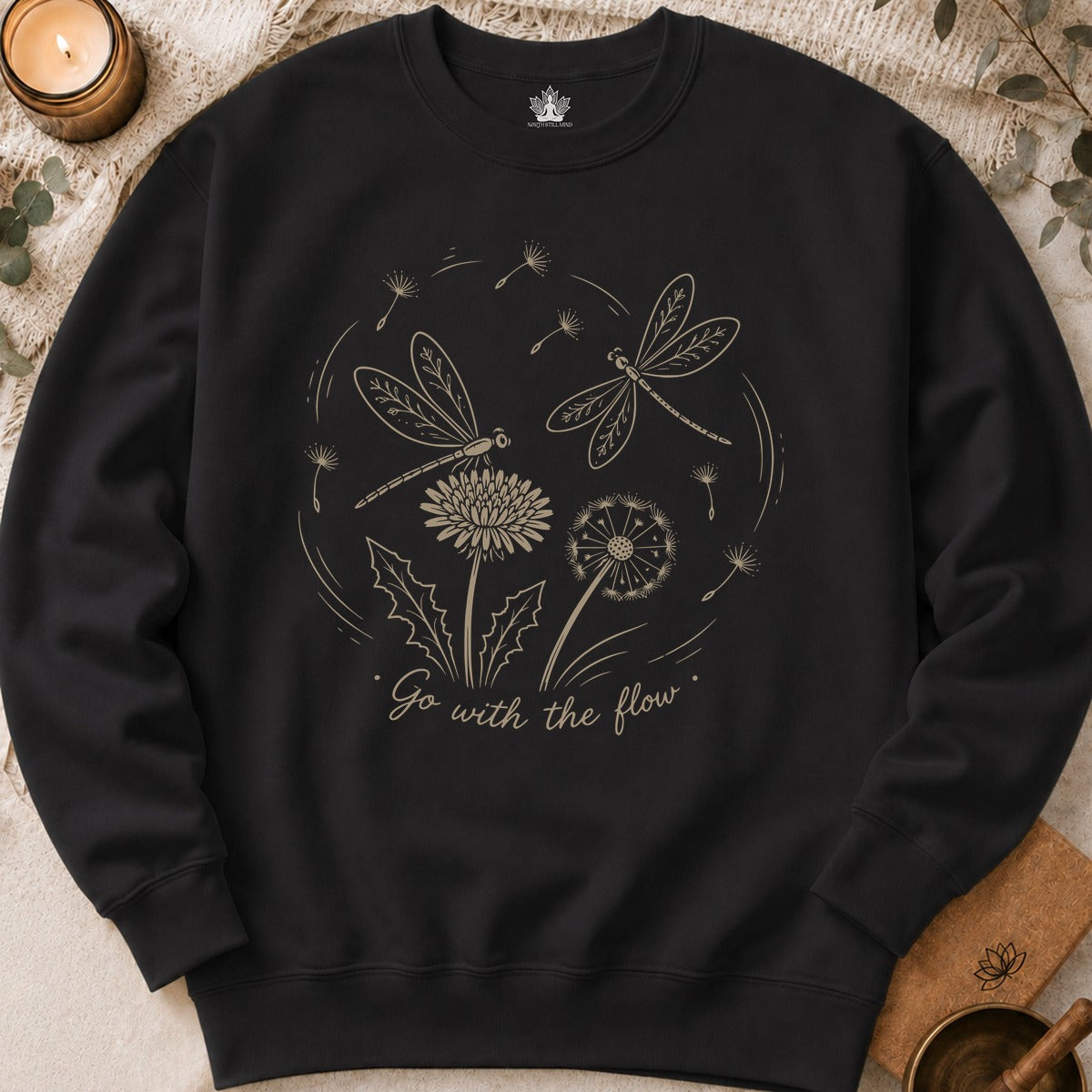 Go With The Flow Delicate Dragonflies Sweatshirt