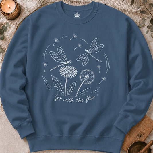 Go With The Flow Delicate Dragonflies Sweatshirt