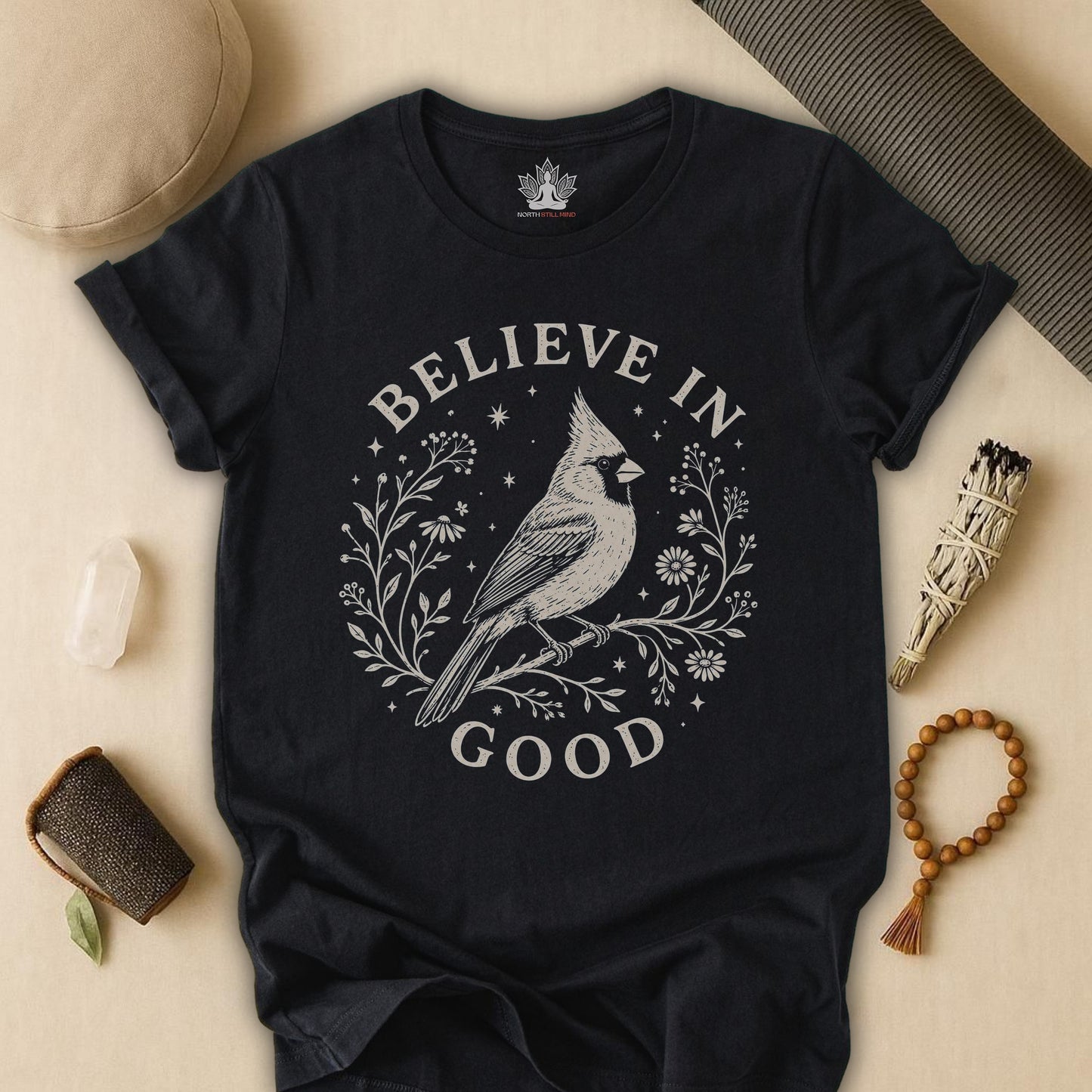 Believe In Good Cardinal Bird Tee