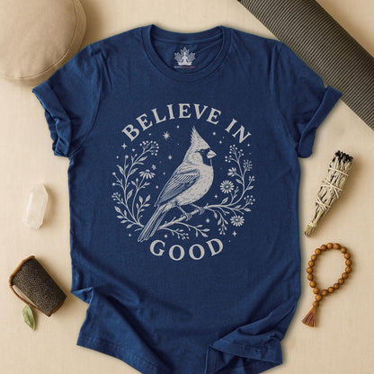 Believe In Good Cardinal Bird Tee