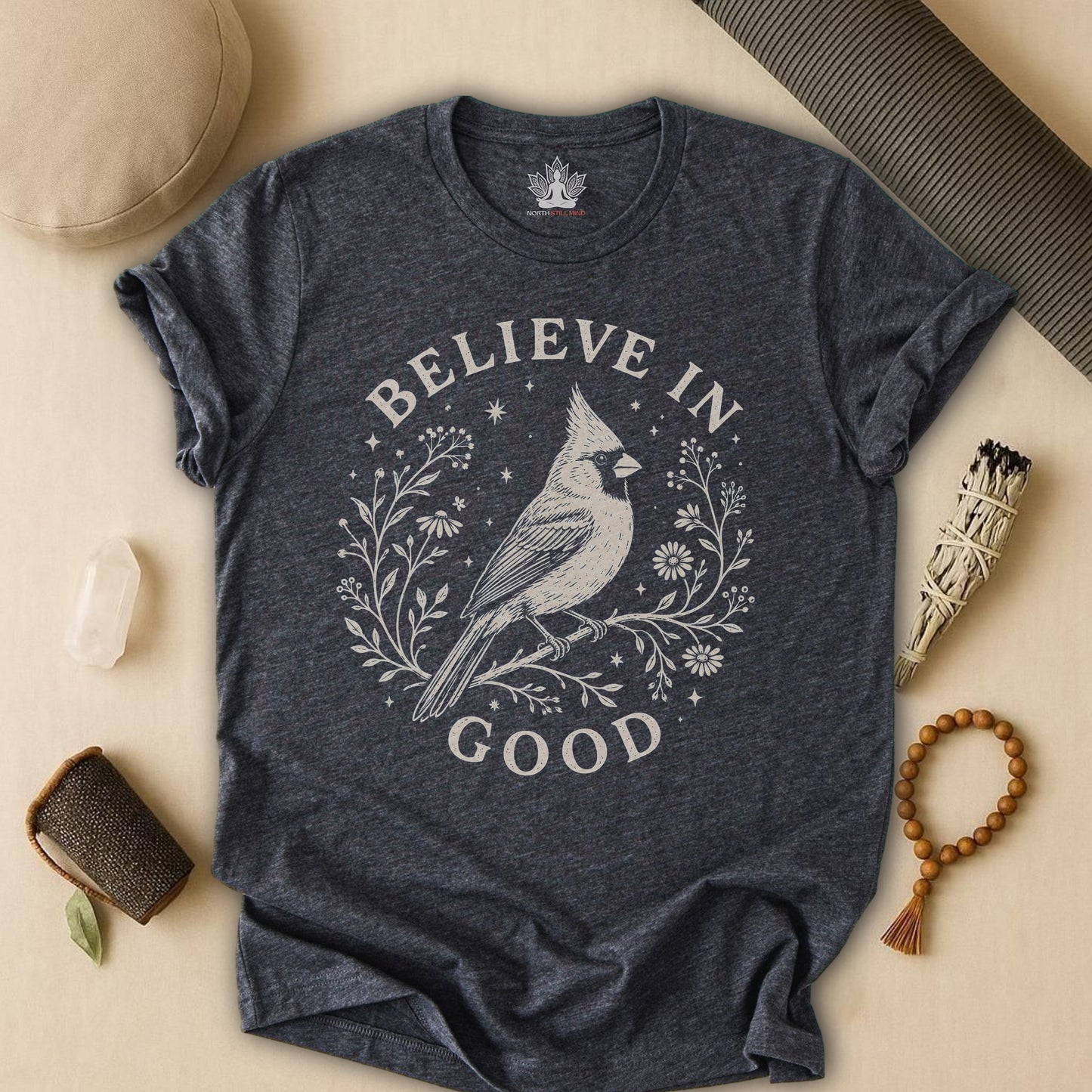 Believe In Good Cardinal Bird Tee