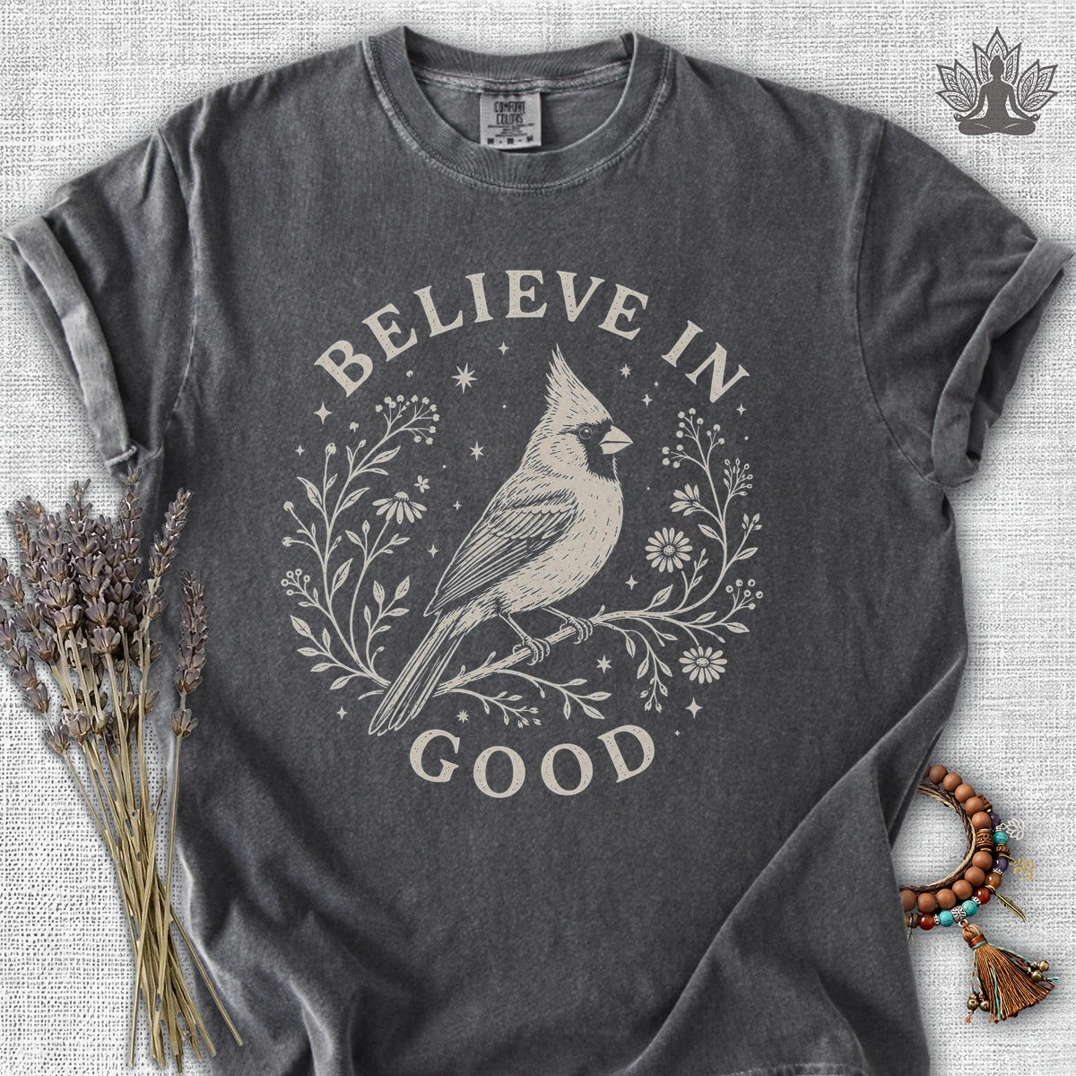 Believe In Good Cardinal Bird Comfort Colors® Tee