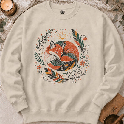 Boho Fox & Feathers Sweatshirt