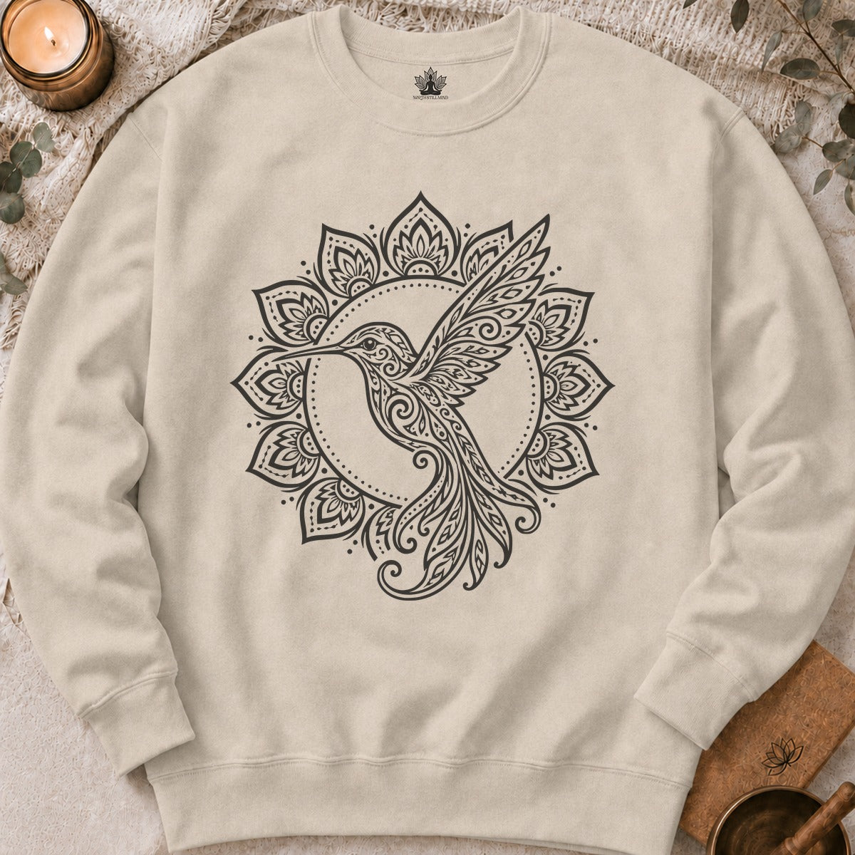 Hummingbird & Mandala Sweatshirt