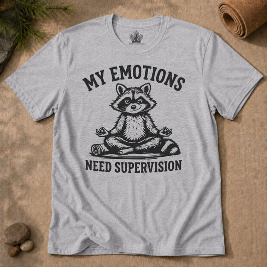 Printify T-Shirt My Emotions Need Supervision Men Tee My Emotions Need Supervision Men Tee