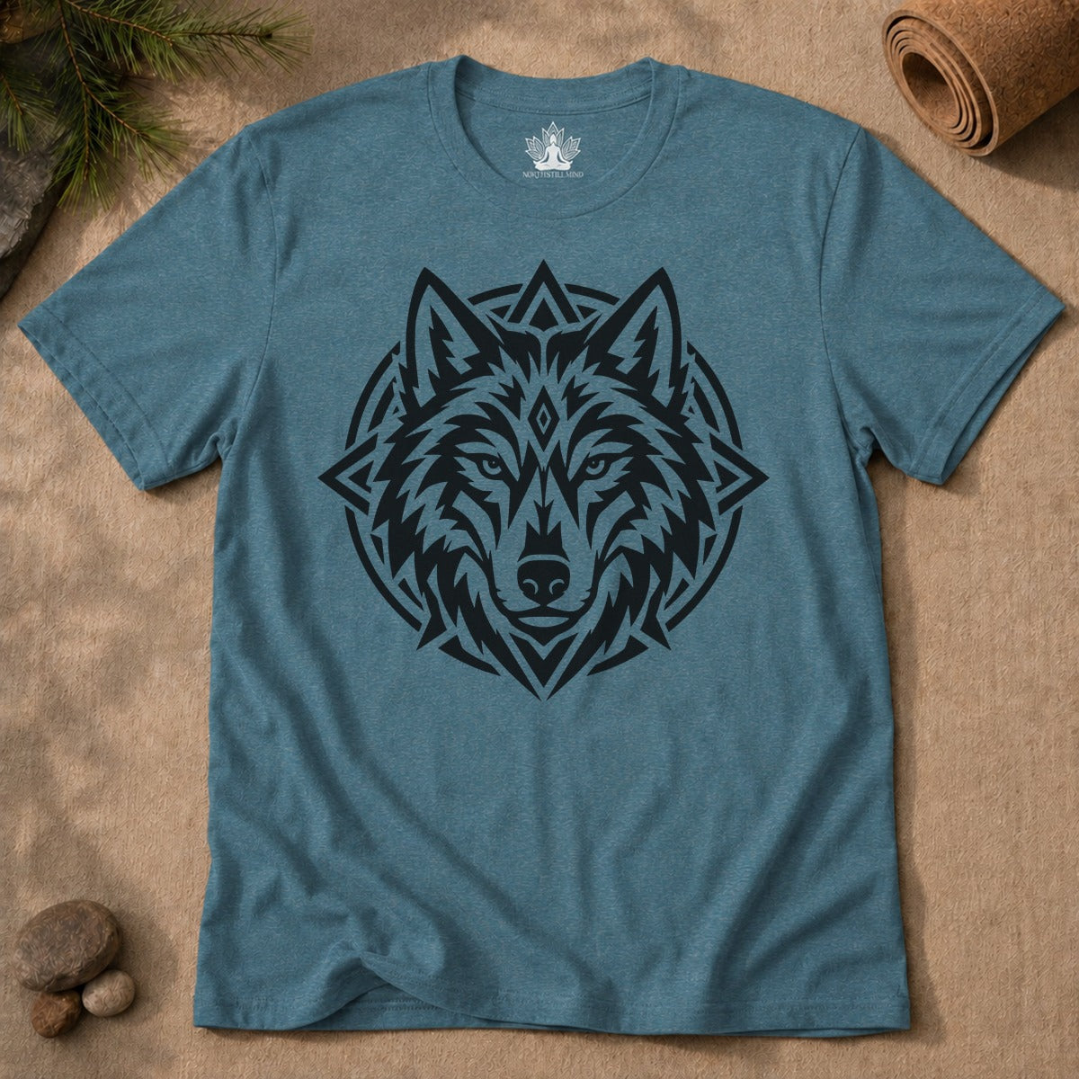 Guardian Wolf Mandala Men Tee
