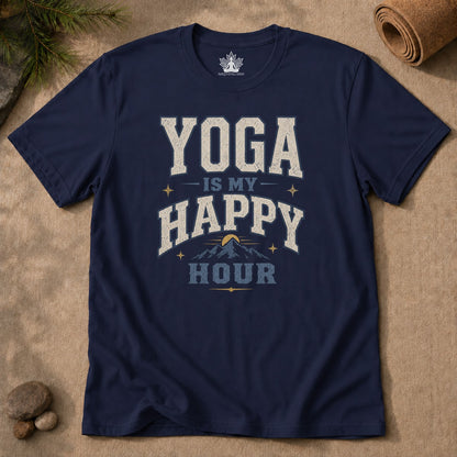 Yoga Is My Happy Hour Men Tee