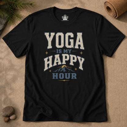 Yoga Is My Happy Hour Men Tee