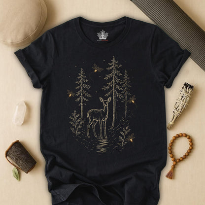 The Quiet Path Doe & Fireflies Tee