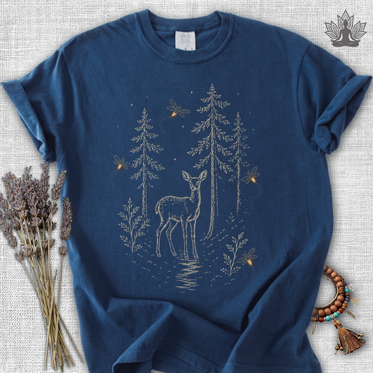 The Quiet Path Doe & Fireflies Comfort Colors® Tee