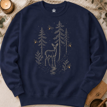 The Quiet Path Doe & Fireflies Sweatshirt