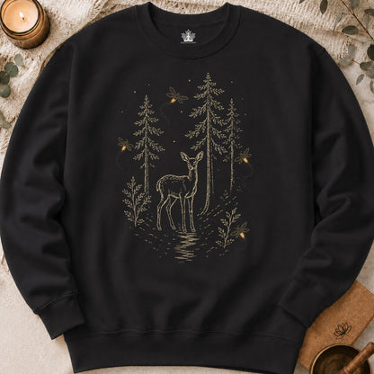 The Quiet Path Doe & Fireflies Sweatshirt
